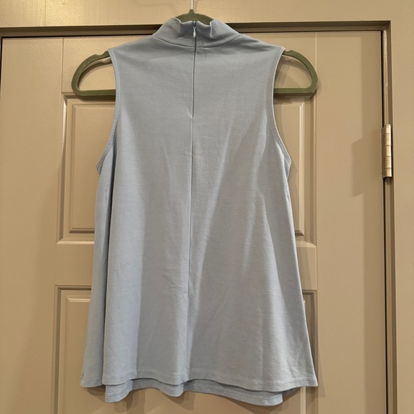 BOBEAU NORDSTROM | Powder Blue Mock Neck Sleeveless Tank Top Size XS - Picture 2 of 10